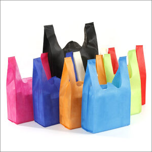 W cut non woven fabric bags